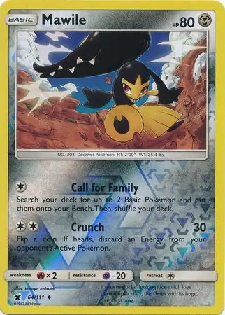 Crimson Invasion Mawile #64/111 reverse holo
